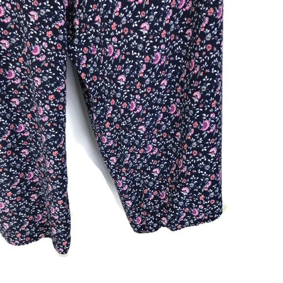 Gap Floral Square Neck Cami Jumpsuit Women's Small Cropped Pockets Rayon Summer - Picture 2 of 16